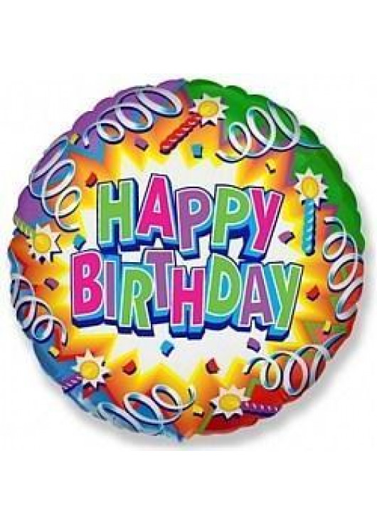 Foil balloon 18 "Happy Birthday" 