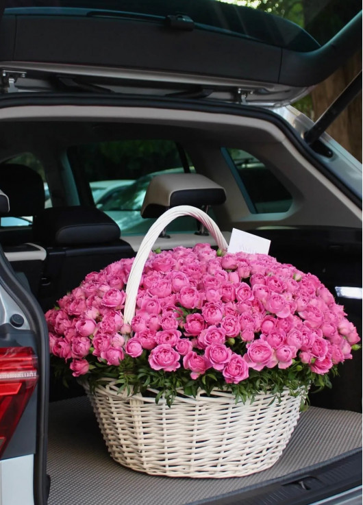 Basket of peony rose Bubbles in Dnieper