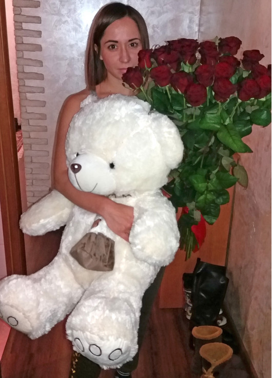 19 roses + big bear