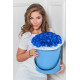 Blue roses in a hatbox