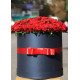 101 roses in a hatbox