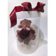 Panoramic box with a bear and roses