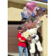 For my love set: teddy bear, roses baloons