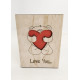 Wooden postcart "Love you" #003 art number