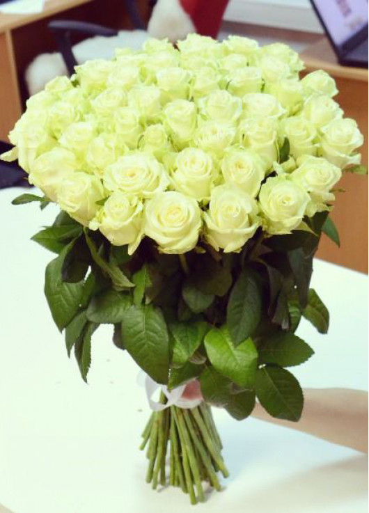 Avalanche white roses