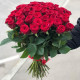 Cool bouquet of red roses 25 pcs.