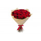 Cool bouquet of red roses 25 pcs.