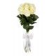 White roses bouquet "Snowball"
