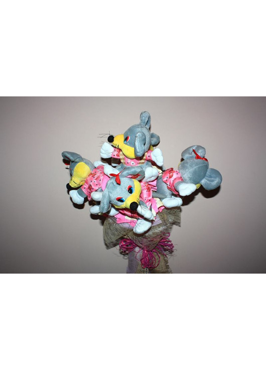 Bouquet from toys Mouses