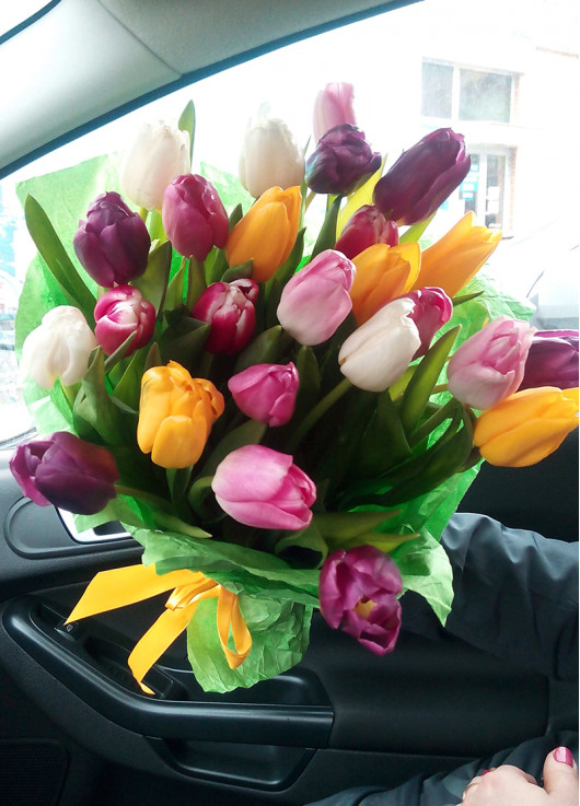 Bouquet of mix tulips