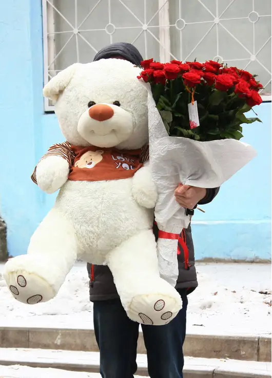 19 roses + big bear 19 roses + big bear