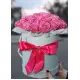 Pink roses in a box