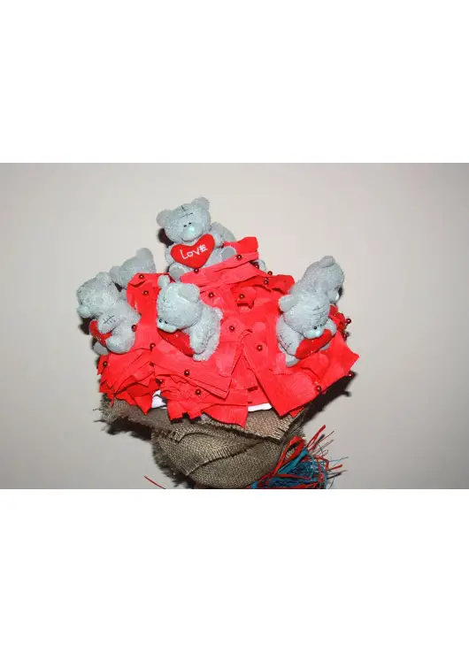 "Bears" - a bouquet of mini toys