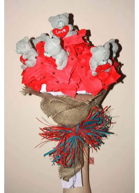 "Bears" - a bouquet of mini toys