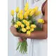 Bouquet yellow tulips
