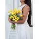 Bouquet yellow tulips