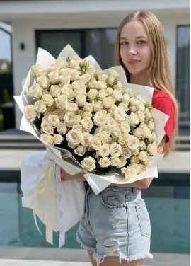 75 cream spray roses Dnepr