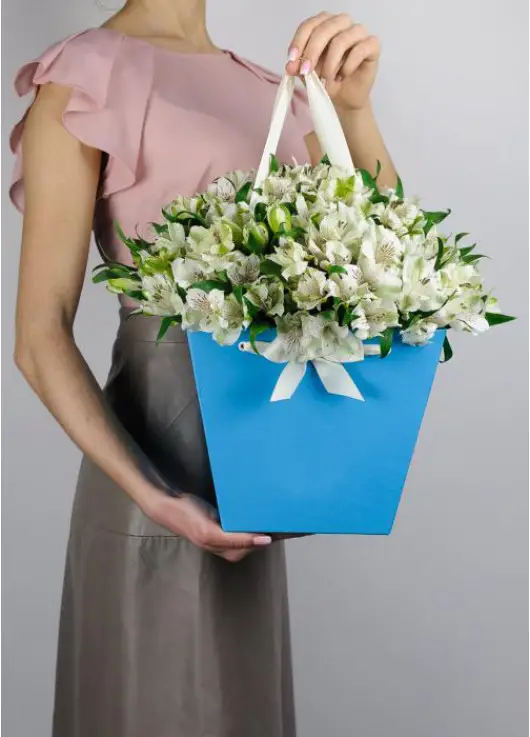 Alstroemeria in a handbag Alstroemeria in a handbag