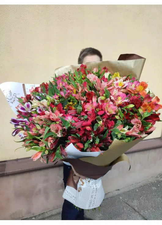 Huge bouquet of wild orchids