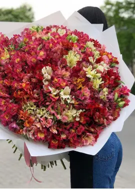 Huge bouquet of wild orchids