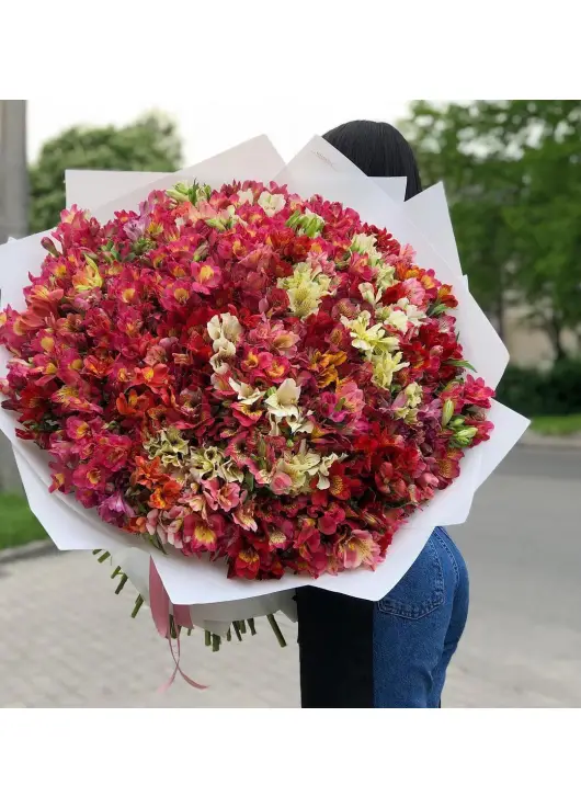 Huge bouquet of wild orchids