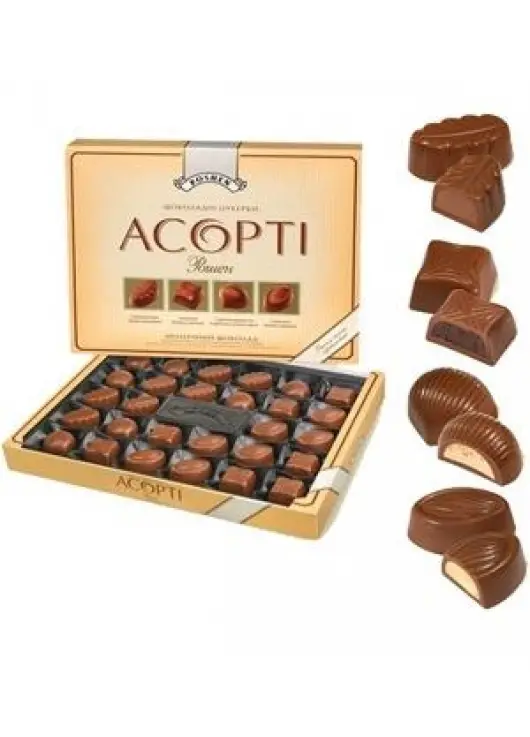 Ассорти, Рошен (молочный шоколад),434г Ассорти, Рошен (молочный шоколад),434г