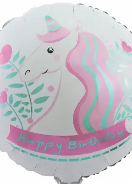 Round ball "White unicorn "