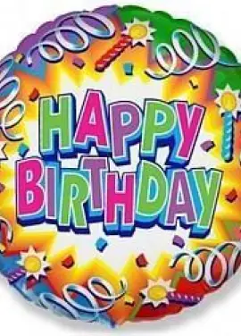 Foil balloon 18 "Happy Birthday" 