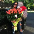 Delivery teddy bear and flowers at main street Dnipro