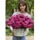 Bright basket of peonies Dnipro