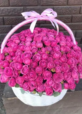 Basket of peony rose Bubbles in Dnieper