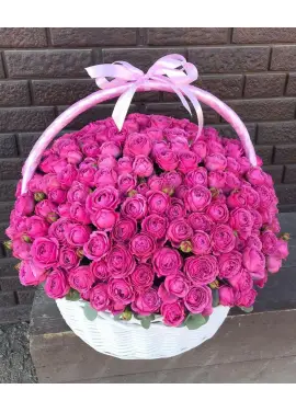 Basket of peony rose Bubbles in Dnieper