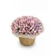 201 soft tulips in a luxury wicker basket