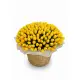 201 yellow tulips in a luxury wicker basket