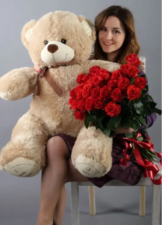 19 roses + big bear 19 roses + big bear