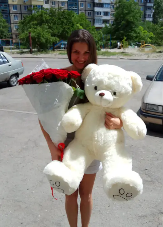 19 roses + big bear 19 roses + big bear