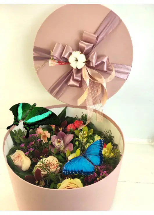 Flowers and butterfly box Flowers and butterfly box