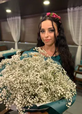 Bouquet of gypsophila