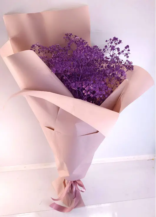 Rainbow: colored gypsophila