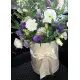Flower mix in a hat box Flower mix in a hat box