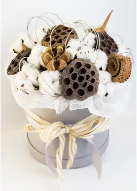 Cotton in a hat box