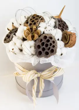 Cotton in a hat box