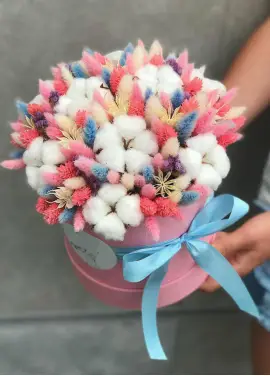 Cotton in a hat box  №2 