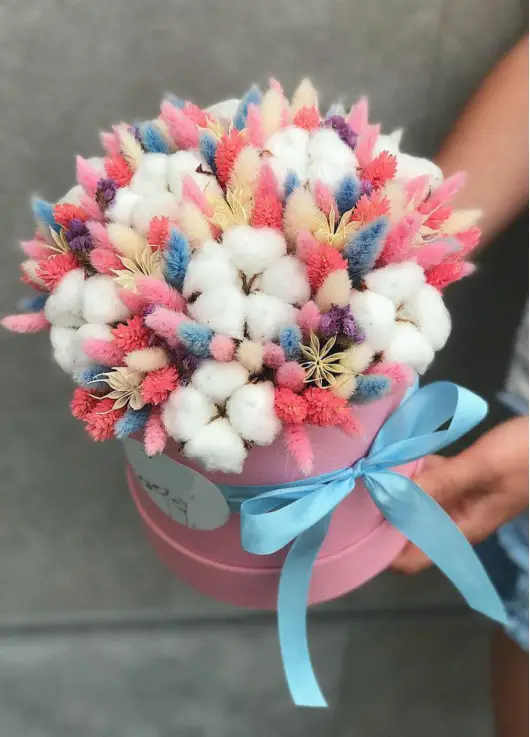 Cotton in a hat box  №2 