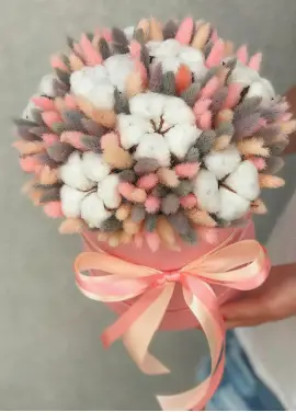 Cotton in a hat box  №2 