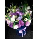 Flower mix in a hat box Flower mix in a hat box