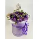 Flower mix in a hat box Flower mix in a hat box