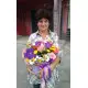 Flower mix in a hat box
