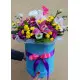 Flower mix in a hat box