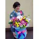 Presents flowers and teddy